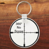 360 Geen bereik Video Game Joke FPS sleutelhanger (Voorkant)