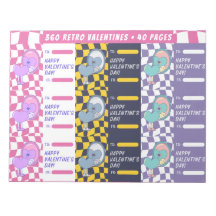 360 Retro Valentijnse Notitieblokken wegscheuren