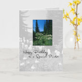 3656 Verjaardag Priester Landschap Kaart (Gele Bloem)