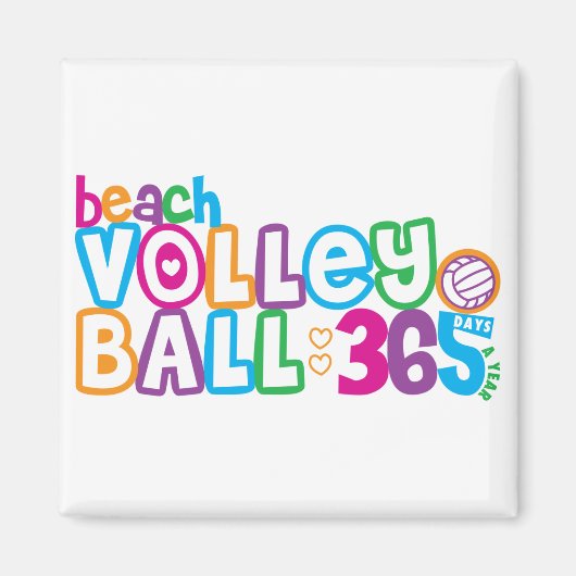 365 Beachvolleybal Magneet (Voorkant)