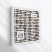 365 dagen Collage ons eerste jaar samen Keepsake Canvas Afdruk