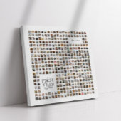 365 dagen Collage ons eerste jaar samen Keepsake Canvas Afdruk