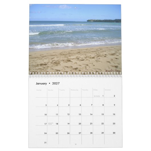 365 dagen in het paradijs kalender (Jan 2027)