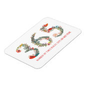 365 keer, niet vrezen, Floral Art Poster Magneet (Linkerzijde)