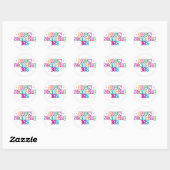365 Sneeuwboarding Ronde Sticker (Vel)