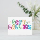 365 Softball Briefkaart (Staand voorkant)