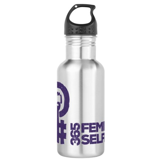 #365FeministSelfie-waterfles Waterfles (Voorkant)