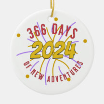 366 dagen van nieuwe avonturen ornament