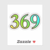 369 Angel Number Enlightenment Sticker (Vel)