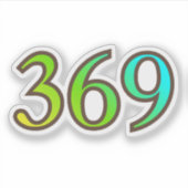 369 Engelnummer Verlichting Sticker (Voorkant)