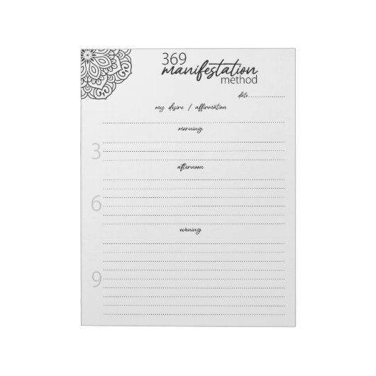 369 Manifestatiemethode, Aantrekkingsrecht Notitieblok (Linkerzijde)