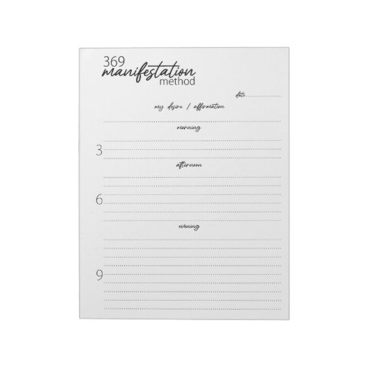 369 Manifestatiemethode, Aantrekkingsrecht Notitieblok (Linkerzijde)