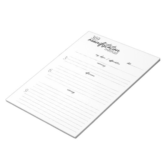 369 Manifestatiemethode, Aantrekkingsrecht Notitieblok (Schuin)