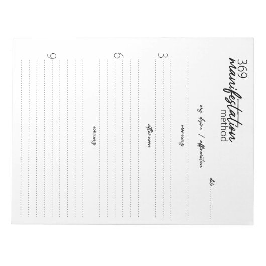 369 Manifestatiemethode, Aantrekkingsrecht Notitieblok (Voorkant)