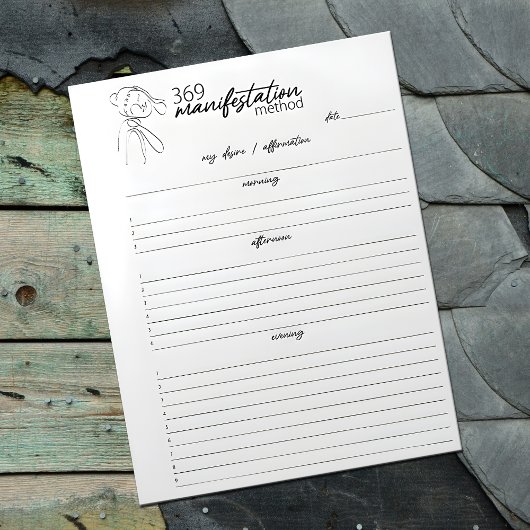 369 Manifestatiemethode, Aantrekkingsrecht Notitieblok