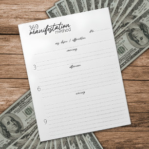 369 Manifestatiemethode, Aantrekkingsrecht Notitieblok