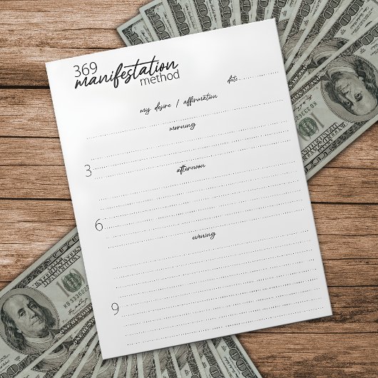 369 Manifestatiemethode, Aantrekkingsrecht Notitieblok