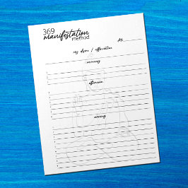 369 Manifestatiemethode, Aantrekkingsrecht Notitieblok