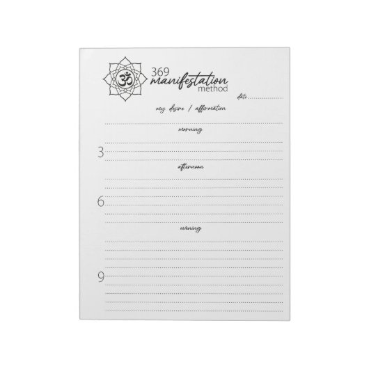 369 Manifestatiemethode, Aantrekkingsrecht Notitieblok (Linkerzijde)