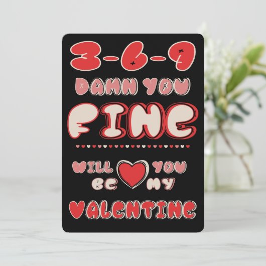 369 Ying Yang Twins Valentijnskaart Feestdagenkaart (Staand voorkant)