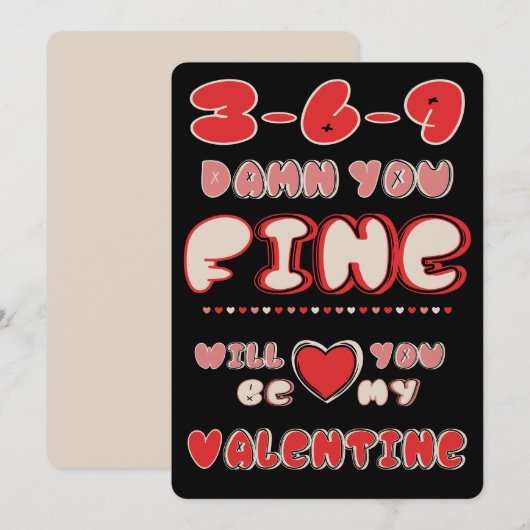 369 Ying Yang Twins Valentijnskaart Feestdagenkaart (Voorkant / Achterkant)