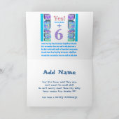 36 46 56 66 76 86 96 Jaar Jong! Gelukkige verjaard Kaart (Binnen)