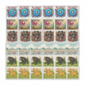 36 Assorted stickers steampunk and animals (Voorkant)