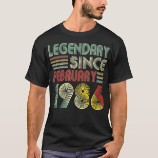 36 Bday Decorations Legendary Sinds februari 1986 T-shirt