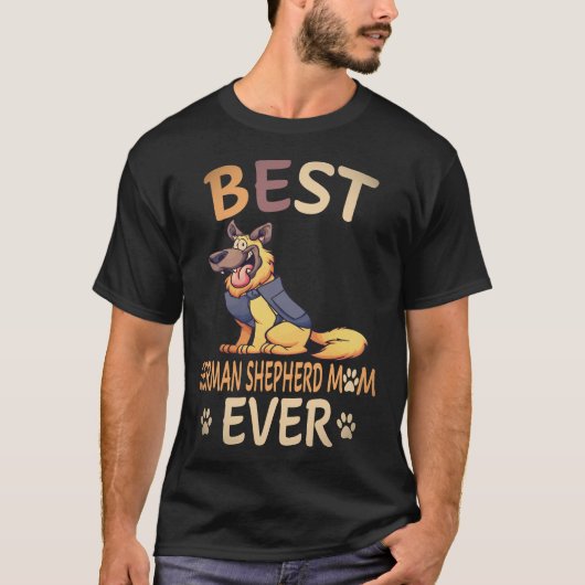 36 Beste Duitse Herdersmoeder Ooit Duitse Herder T-shirt (Voorkant)
