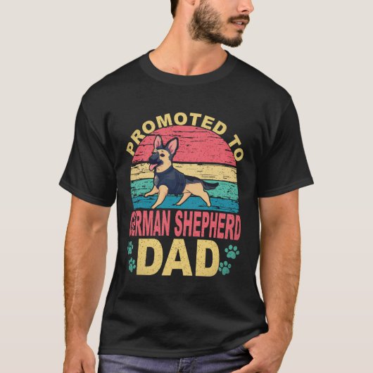 36 Bevorderd tot Duitse Herders Vader Duitse Herde T-shirt (Voorkant)
