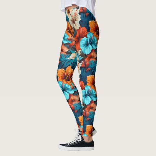 #36 Bloemen patroon Leggings (Links)