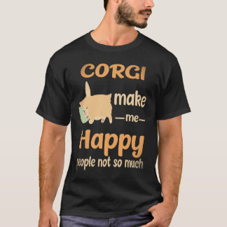 36 Corgi's maken me gelukkig, mensen niet zo veel T-shirt