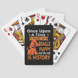 36 Een op een tijd Beagle Puppy Pokerkaarten