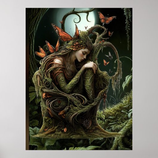 *~* 36 FD3 Earth Keeper Guardian Surreal Poster (Voorkant)