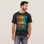 36 februari 1987 36 jaar oud t-shirt (Voorkant volledig)