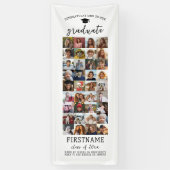 36 Foto Collage Afstuderen Modern Minimaal Wit Spandoek (Verticaal)