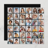 36 Foto Collage Editable Color Wenskaart (Voorkant / Achterkant)