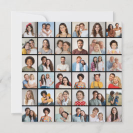 36 Foto Collage Editable Color Wenskaart