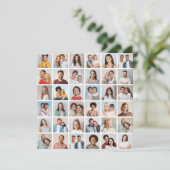 36 Foto Collage Editable Color Wenskaart (Staand voorkant)