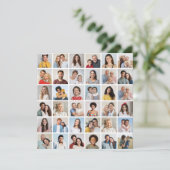 36 Foto Collage Editable Color Wenskaart (Staand voorkant)