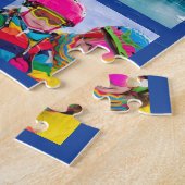 36 Foto Raster Collage Donkerblauw Legpuzzel (Zijkant)