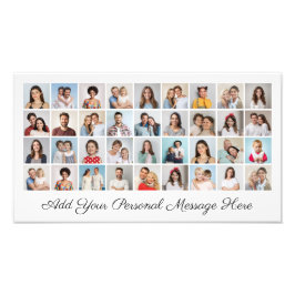 36 Fotocollage Voeg een groetfoto-uitbreiding toe Foto Afdruk