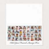 36 Fotocollage Voeg uw bewerkbare kleur op de groe Visitekaartje (Buitenkant ongevouwen)