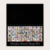 36 Fotocollage Voeg uw bewerkbare kleur op de groe Visitekaartje (Buitenkant ongevouwen)