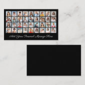 36 Fotocollage Voeg uw bewerkbare kleur op de groe Visitekaartje (Voorkant / Achterkant)