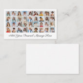 36 Fotocollage Voeg uw bewerkbare kleur op de groe Visitekaartje (Voorkant / Achterkant)