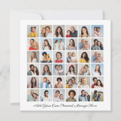 36 Fotocollage Voeg uw eigen Kaart met een begroet (Voorkant)