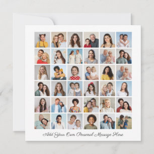 36 Fotocollage Voeg uw eigen Kaart met een begroet