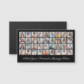 36 Fotocollage Voeg uw magnetische kaartkaart toe (Voorkant / Achterkant)