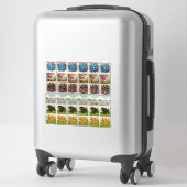 36 Gevarieerde stickers steampunk en dieren (Koffer)